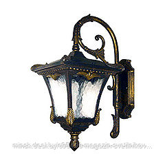 Светильник 9003QM : P/L M4-W Down Max.100w 230V/50Hz E27 220*460*295mm Alu. 900g Water Glass Golden Black IP44