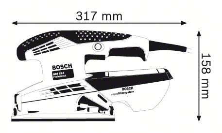 Виброшлифмашина - BOSCH GSS 23 A Professional - фото 2 - id-p1698580