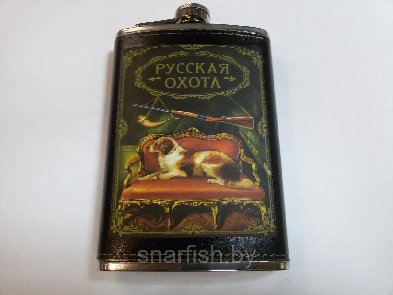 Фляжка подарочная 270гр, металлическая, Русская охота!