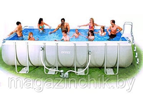 Intex 54482 Каркасный бассейн Rectangular Ultra Frame Pool 549 x 274 x 132 см