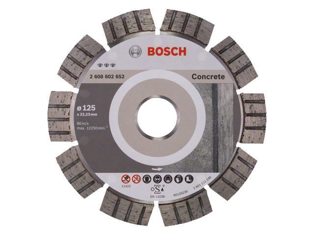 Алмазный круг 125х22,23мм бетон Best (2608602652) (BOSCH)