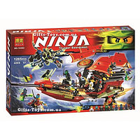 Конструктор NINJA Корабль Дар судьбы 10402, 1265 дет, аналог Лего Ниндзяго (LEGO) 70738