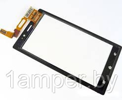 Сенсорный экран (тачскрин) Original Sony Xperia Go St27i черный