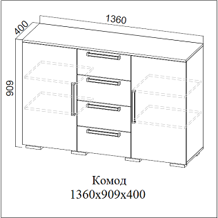 Набор мебели для спальни"Лагуна 2" - фото 2 - id-p45555222