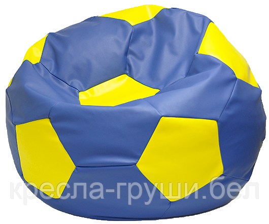 Кресло мешок Мяч Мега сине-желтый, фото 2