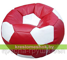 Кресло мешок "Мяч Стандарт" бордово-белый
