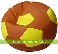 Кресло мешок Мяч Стандарт коричнево-желтое