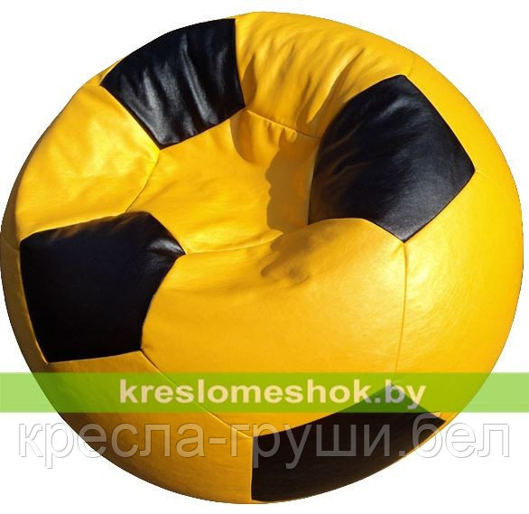 Кресло мешок Мяч Стандарт желто-черное