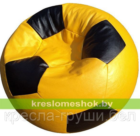 Кресло мешок Мяч Стандарт желто-черное, фото 2