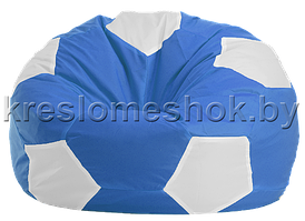 Кресло мешок "Мяч Стандарт" бело-синее
