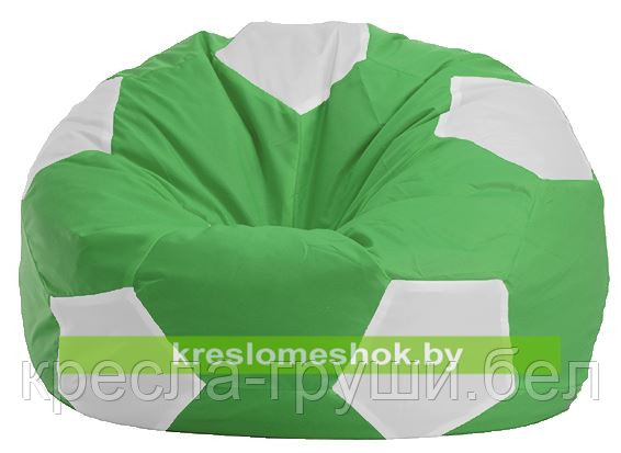 Кресло мешок "Мяч Стандарт" зелено-белое