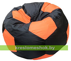 Кресло мешок Мяч Стандарт черно-оранжевый