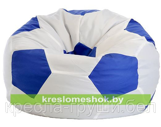 Кресло мешок "Мяч Стандарт" бело-синий, фото 2