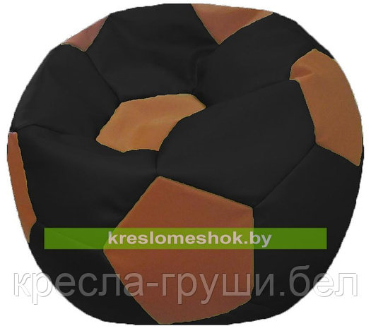 Кресло мешок "Мяч Стандарт" коричнево-черное, фото 2