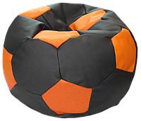 Кресло мешок "Мяч Стандарт" черно-оранжевое