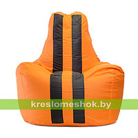 Кресло мешок Спортинг (оранжевый с черным)