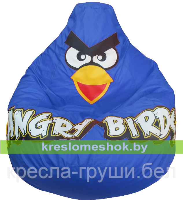 Кресло мешок Груша Angry Birds (синий)