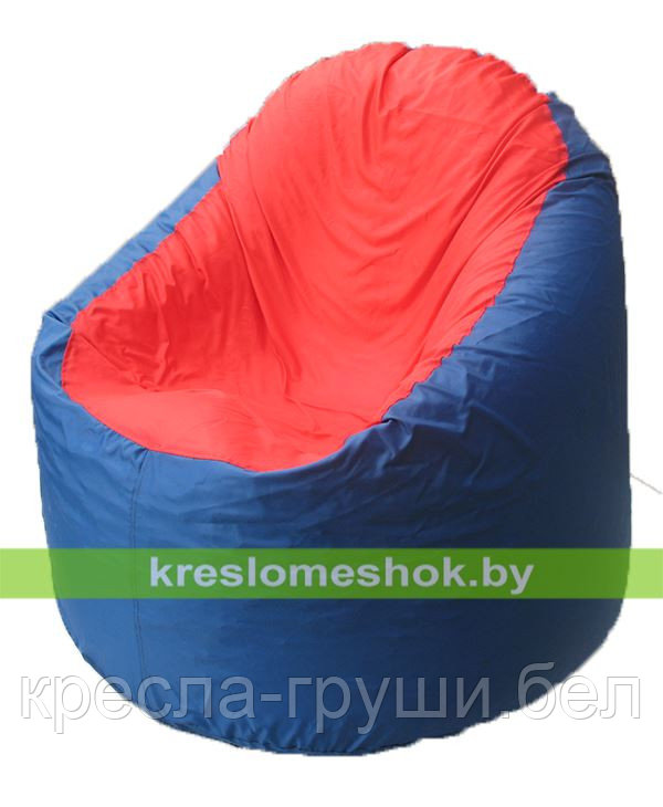 Кресло мешок Bravo синее, сидушка красная - фото 1 - id-p45555787