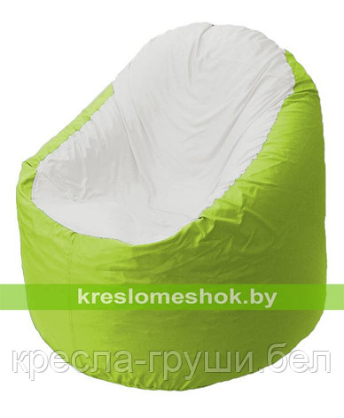 Кресло мешок Bravo салатовое, сидушка белая, фото 2