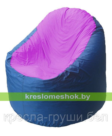 Кресло мешок Bravo синее, сидушка сиреневая, фото 2