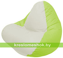 Кресло мешок RELAX салатовое , сидушка белая