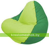 Кресло мешок RELAX зелёное , сидушка сатовая
