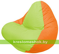 Кресло мешок RELAX оранжевое , сидушка сатовая