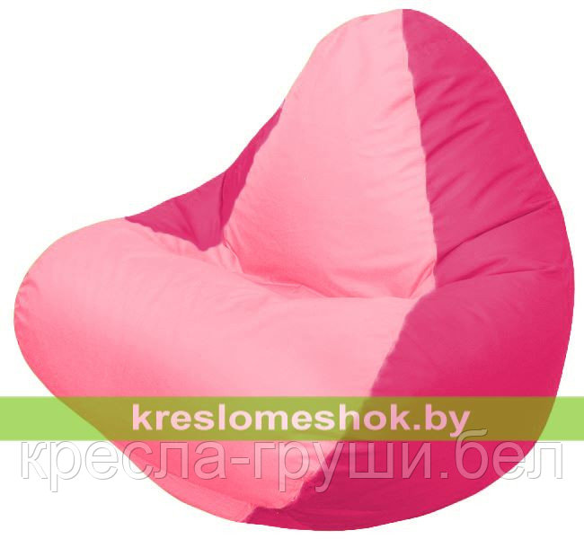 Кресло мешок RELAX малиновое, сидушка розовая
