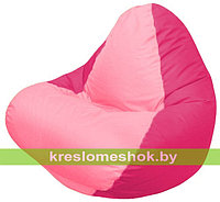 Кресло мешок RELAX малиновое, сидушка розовая