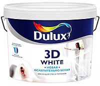 Dulux- 3D White - Матовая -5 л. - Краска для стен и потолков
