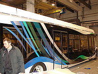 Оформление нового гибридного автобуса для ОАО "Белкоммунмаш"