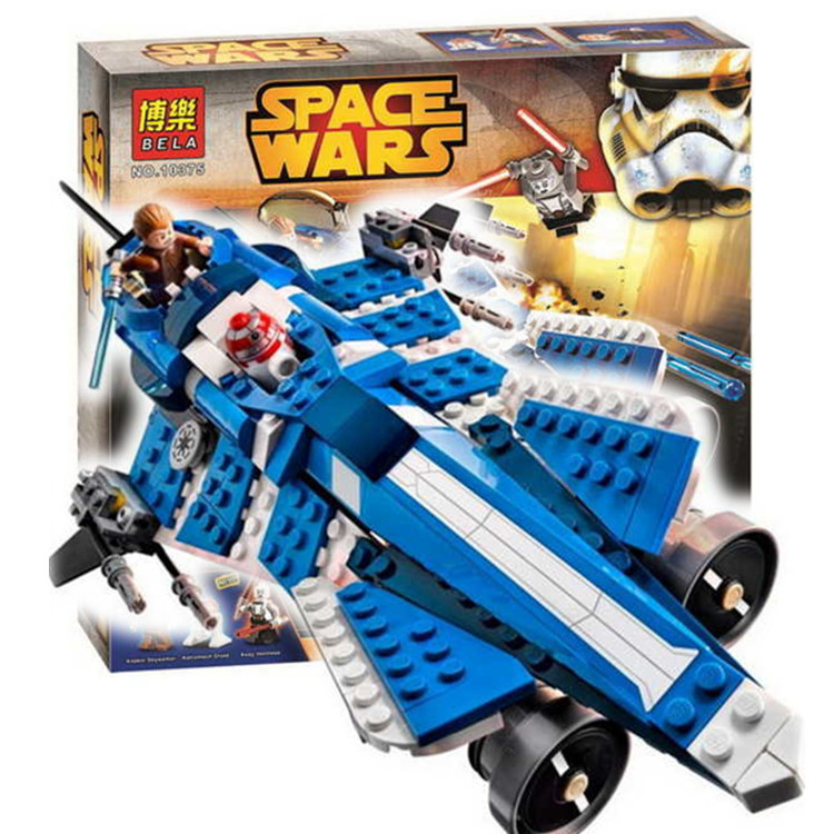 Конструктор Bela 10375 аналог LEGO Star Wars Истребитель Энакина 369 дет