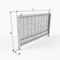 Плита забора 3ПБ40-20 без ног