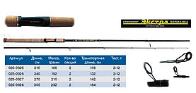 Спиннинг "Волжанка Экстра" тест 2-12гр 2.1м (2 секции) (IM9)