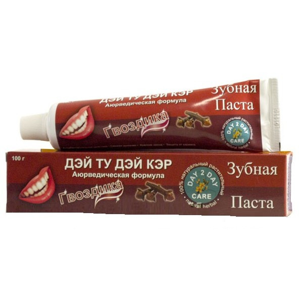 Зубная паста ГВОЗДИКА (Day 2 Day Care Clove), 100г – 100% натуральная