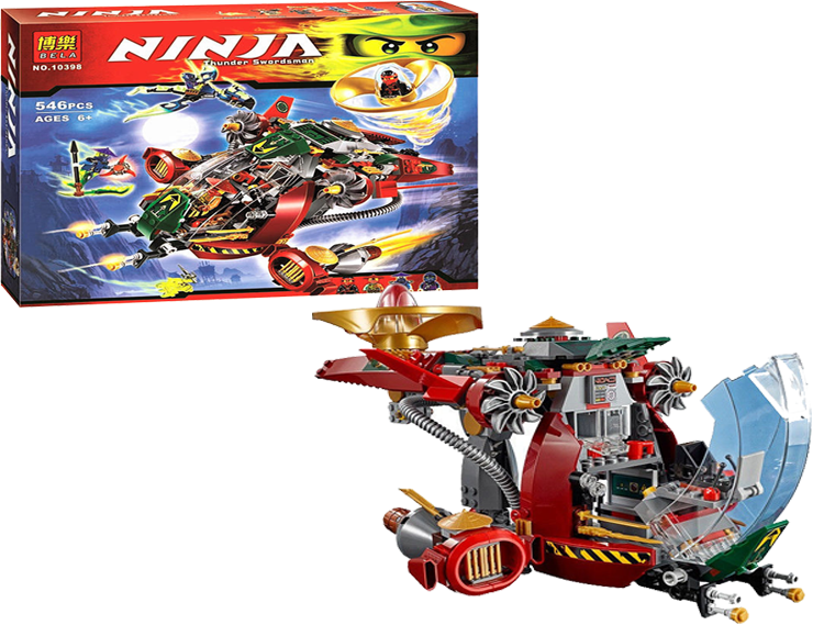 Конструктор Bela Ninja (аналог Lego Ninjago) Корабль Ронин Рекс, 546 дет., 10398 - фото 1 - id-p45796156