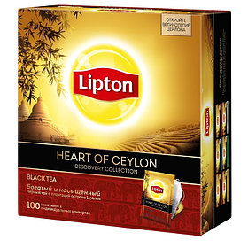 Чай  Lipton Heart of Ceylon 100п черный