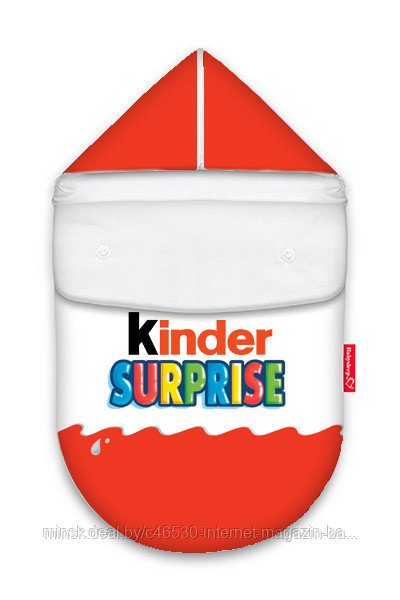 Кокон "KinderSurprise". Зима (Овчина, хлопок, Флис). Конверт для новорожденного на выписку. - фото 1 - id-p45848061