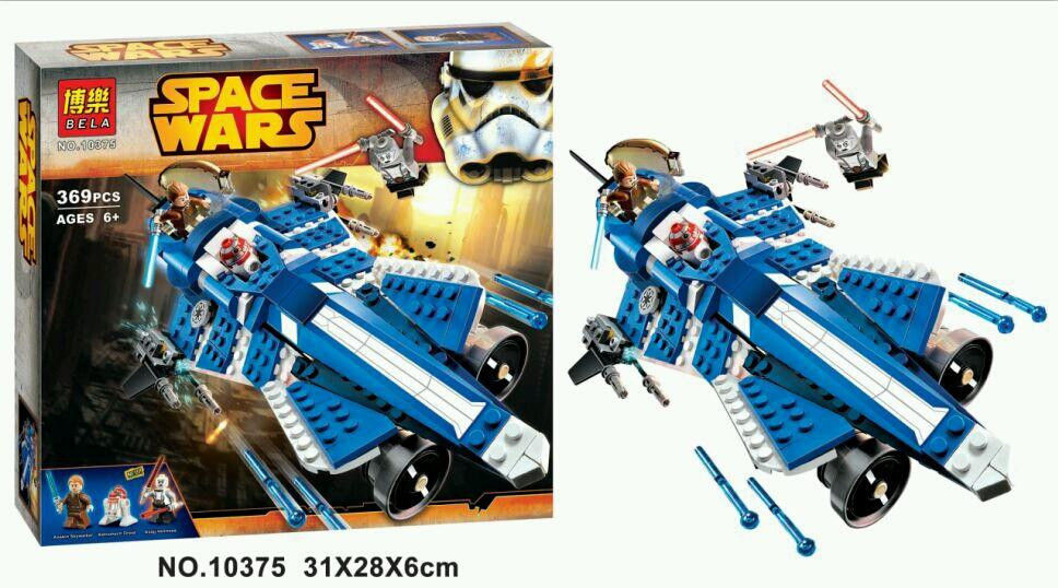 Конструктор Bela аналог LEGO Star Wars Истребитель Энакина, 369 дет. - фото 1 - id-p45894805