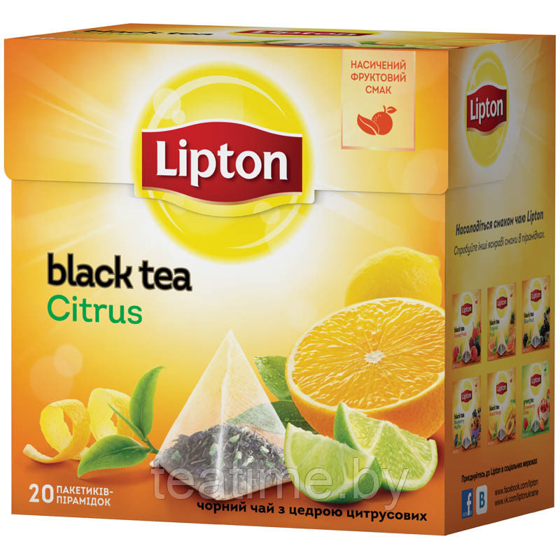 Чай Lipton CITRUS 20пир черный - фото 1 - id-p45973558
