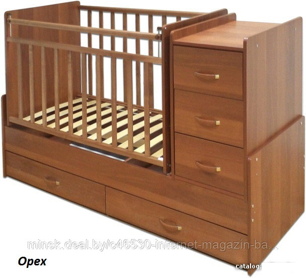 Детская кроватка-трансформер СКВ-Компани. (Венге+бежевый). - фото 5 - id-p46053129