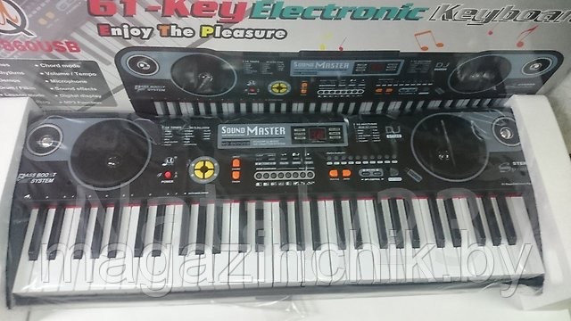 Детский синтезатор MQ-860 USB (MP3), 61 клавиша, от сети - фото 2 - id-p46070993