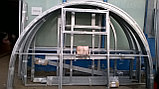 Теплица из трубы 20х40мм, шаг дуги 1м с поликарбонатом 4м Садовод Агро-40 СТ, фото 3