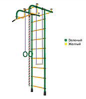 Детский спортивный комплекс Пионер-1М ПВХ зелено-желтый