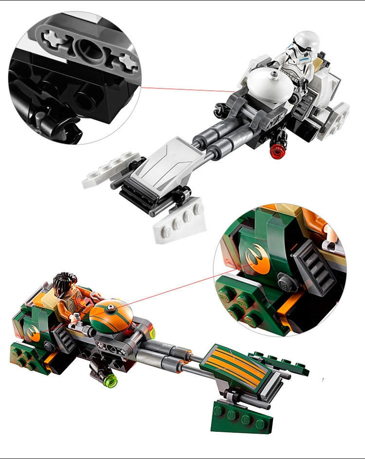 Конструктор Bela аналог LEGO Star Wars Скоростной Спидер Эзры Бриджера, 252 дет. - фото 7 - id-p46544218