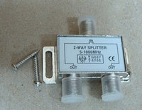 Splitter на 2 ТВ под F разъем 5-1000МНц (Краб-2)