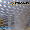 Алюминиевый реечный потолок Албес металлик AN85/A 4м вставка металлик