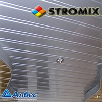 Алюминиевый реечный потолок Албес металлик AN85/A 4м вставка металлик