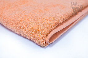 Махровое полотенце 100*150 Персиковый