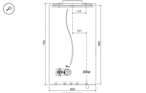 Газовый настенный котел Ferroli Fortuna С24, фото 2